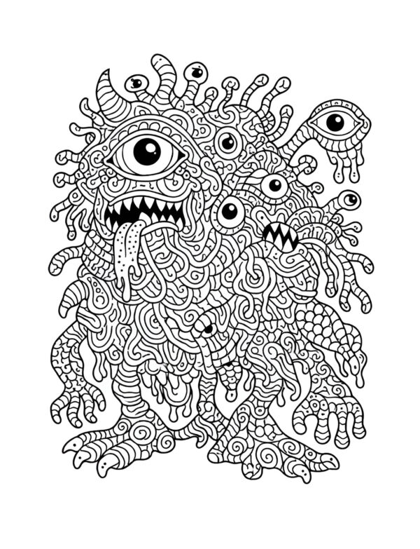 Fantasy Creatures 01 – Printable Coloring Book (PDF Download) – Earth Press